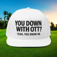 Flat Bill Cap (Embroidery) by Printify