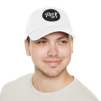 Rez Life White Edition – White hat, Leather Patch (Clean and Minimal) Vibes by Printify