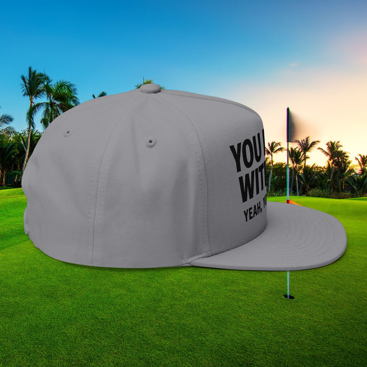 Flat Bill Cap (Embroidery) by Printify