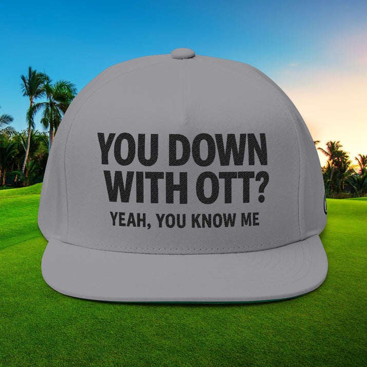 Flat Bill Cap (Embroidery) by Printify
