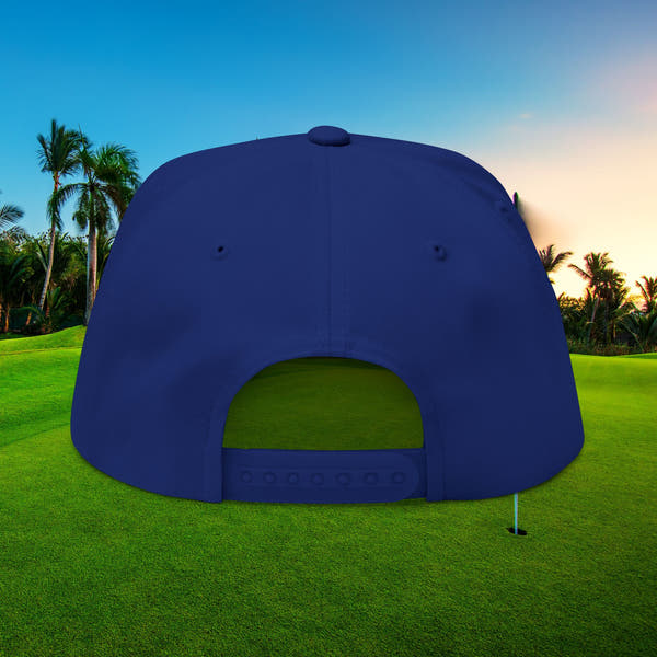 Flat Bill Cap (Embroidery) by Printify