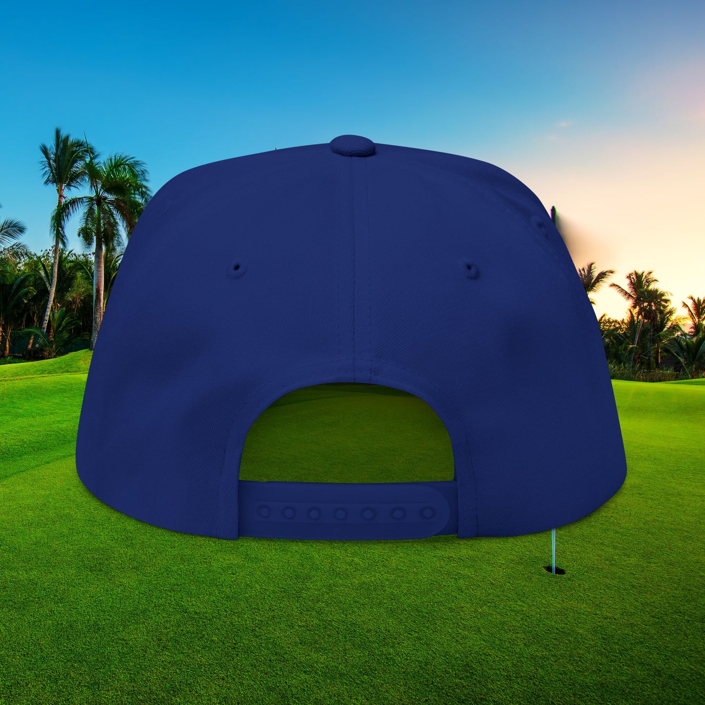 Flat Bill Cap (Embroidery) by Printify